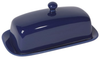 Colorful Stoneware Butter Dishes Navy